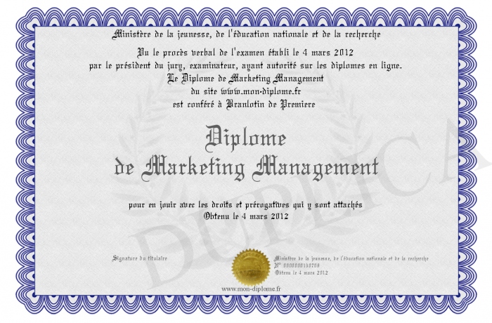 diplome e marketing